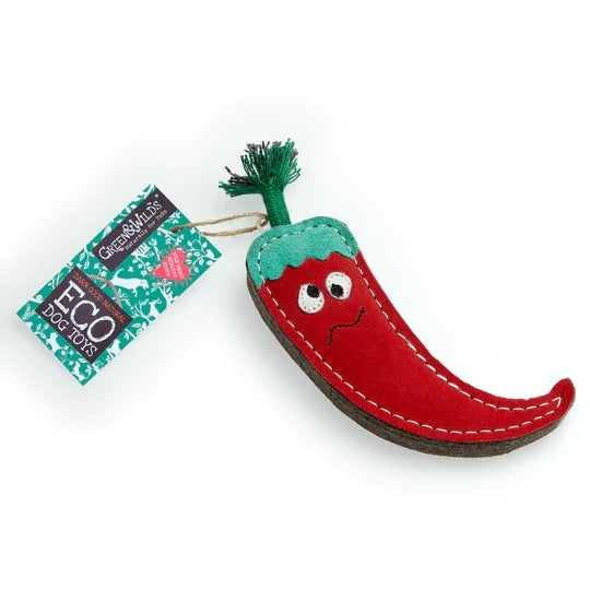 Green & Wilds Chad the red hot chilli pepper, eco toy